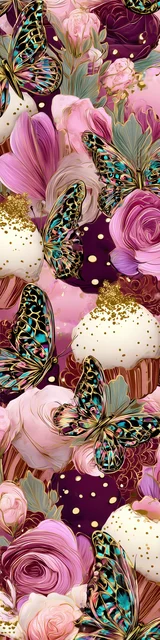 Free butterfly bookmarks of a butterfly with classy pink